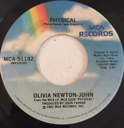 Olivia Newton-John : Physical (7", Single, PRC)