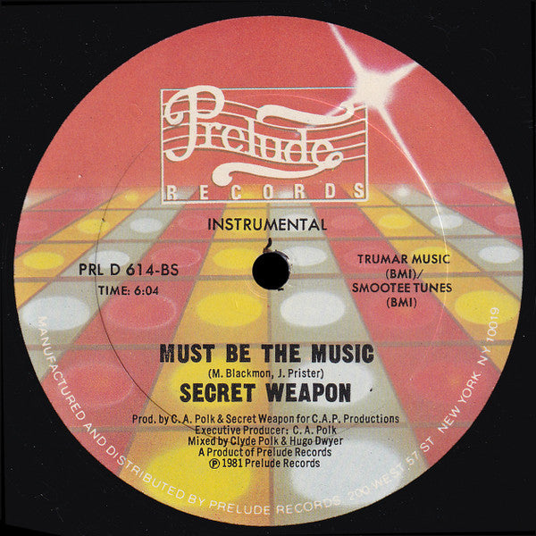 Secret Weapon (2) : Must Be The Music (12")