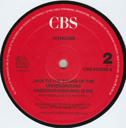 Hithouse : Jack To The Sound Of The Underground (12", Maxi)