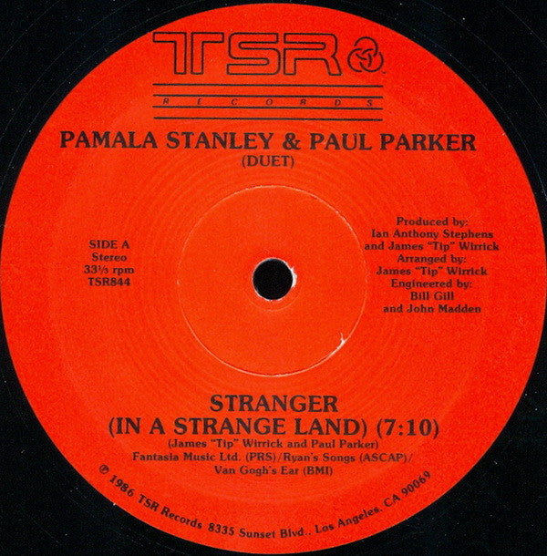 Pamala Stanley & Paul Parker : Stranger (In A Strange Land) / Running Around In Circles (12")