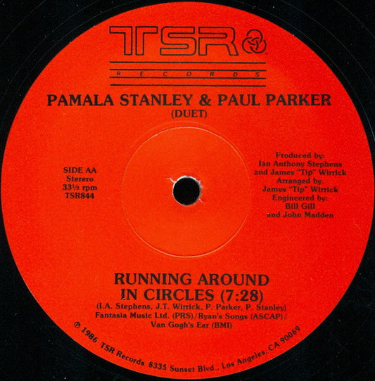 Pamala Stanley & Paul Parker : Stranger (In A Strange Land) / Running Around In Circles (12")