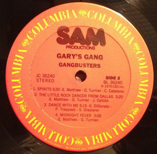 Gary's Gang : Gangbusters (LP, Album)