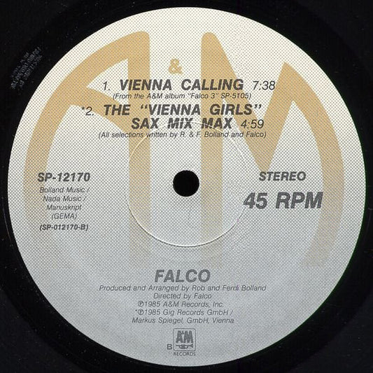 Falco : Rock Me Amadeus / Vienna Calling (12", Ele)