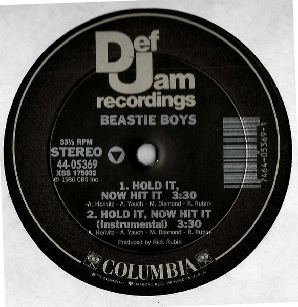 Beastie Boys : Hold It, Now Hit It (12", Pit)