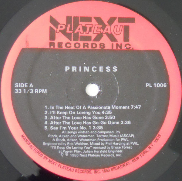 Princess : Princess (LP, Album)