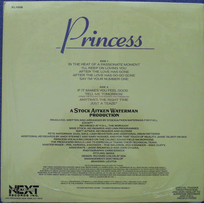 Princess : Princess (LP, Album)