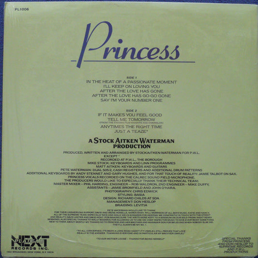 Princess : Princess (LP, Album)
