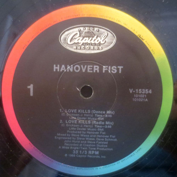 Hanover Fist : Love Kills / Boys In Furs (12", Single)