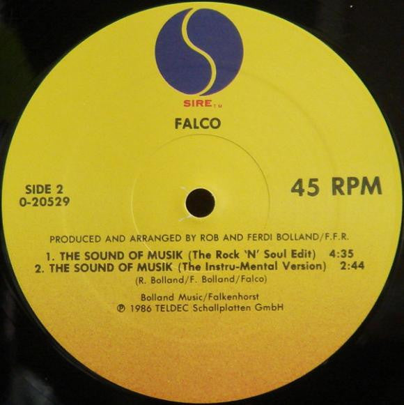 Falco : The Sound Of Musik (12", Maxi)