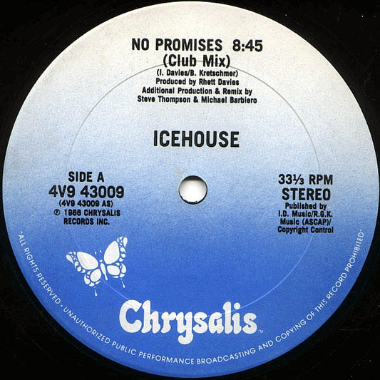 Icehouse : No Promises (12", Maxi, Pit)