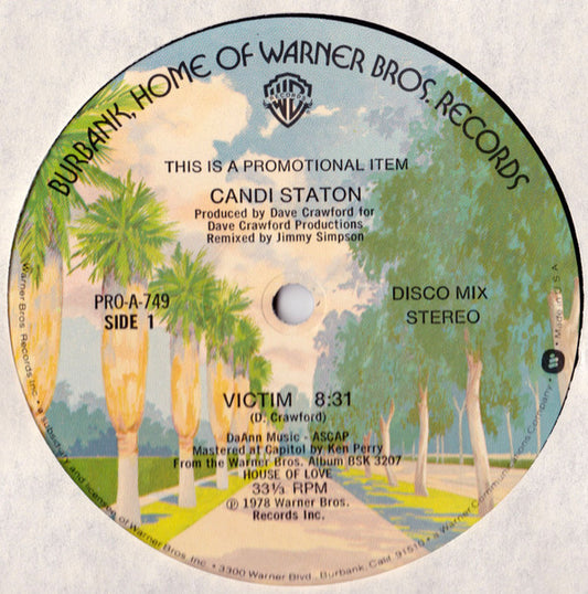Candi Staton : Victim (12", Promo)