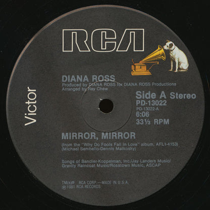 Diana Ross : Mirror, Mirror (12")