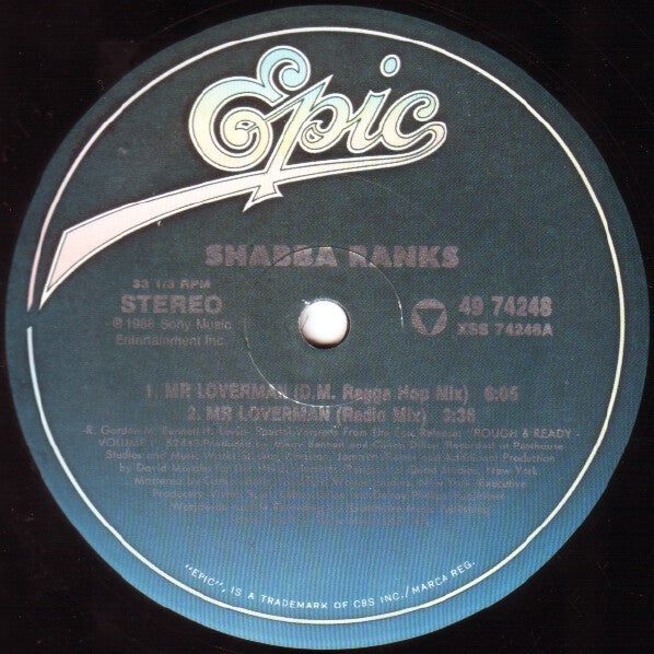 Shabba Ranks : Mr. Loverman (12")