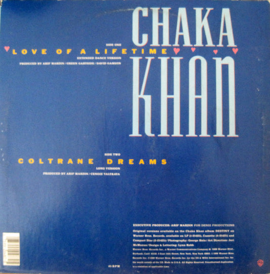 Chaka Khan : Love Of A Lifetime (12", Maxi, Spe)