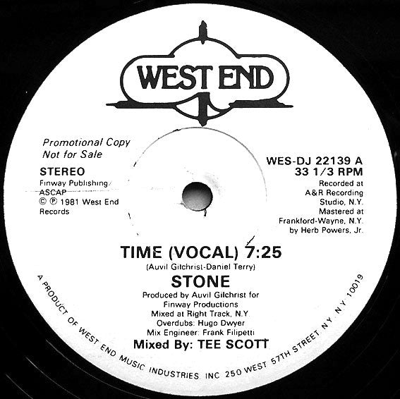 Stone : Time (12", Single, Promo)