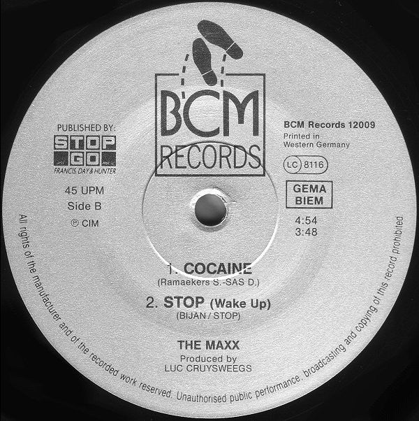 The Maxx : (The Biggest Illegal Export) Cocaine (12", Maxi)