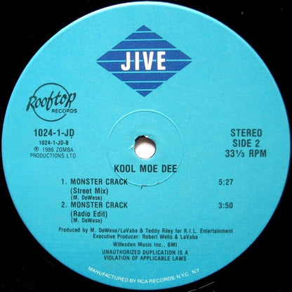 Kool Moe Dee : Go See The Doctor / Monster Crack (12")