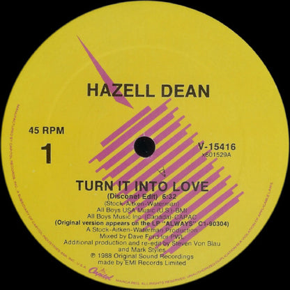 Hazell Dean : Turn It Into Love (12")