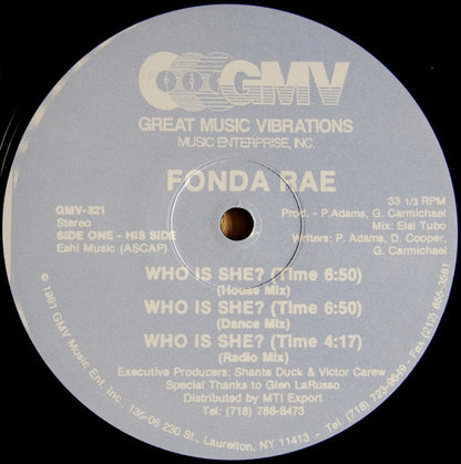 Fonda Rae : Who Is She? (12")