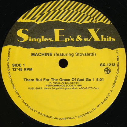 Machine Featuring Stovaletti : There But For The Grace Of God Go I (12", Single, RE)
