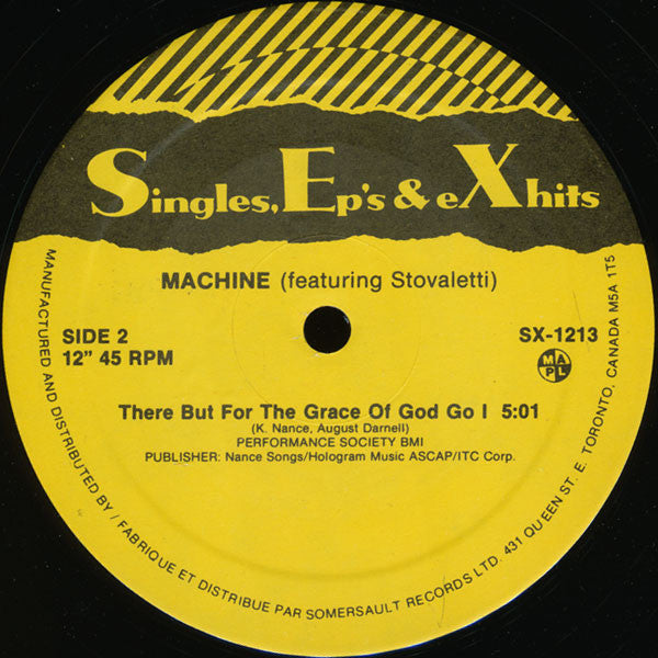 Machine Featuring Stovaletti : There But For The Grace Of God Go I (12", Single, RE)