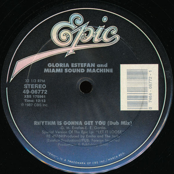 Gloria Estefan And Miami Sound Machine* : Rhythm Is Gonna Get You (12", Single)
