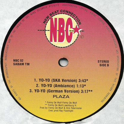 Plaza : Yo-Yo (Ten Years Ago) (12")