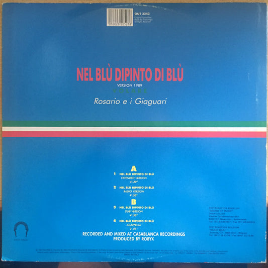 Rosario E I Giaguari : Nel Blu Dipinto Di Blu (Volare Version 1989) (12")