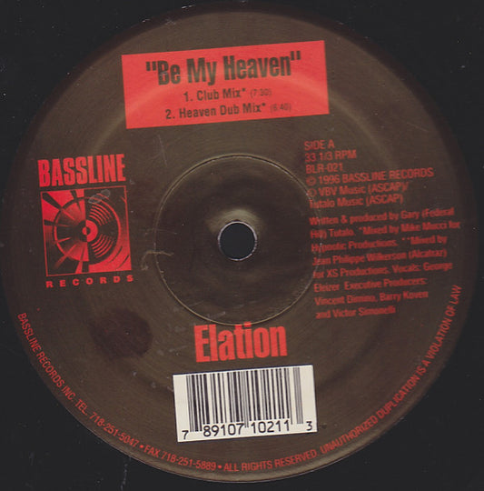 Elation (2) : Be My Heaven (12")