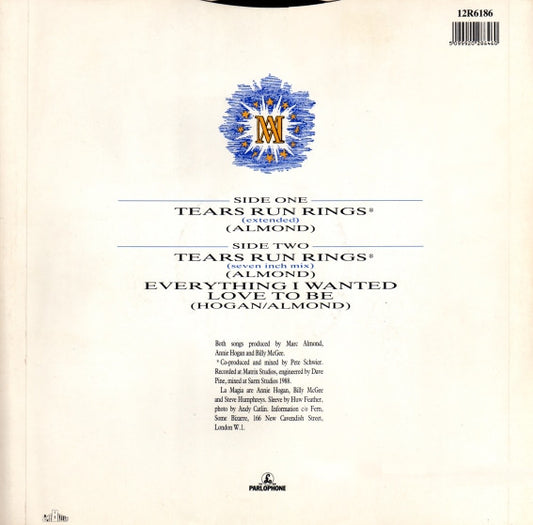 Marc Almond : Tears Run Rings (12")