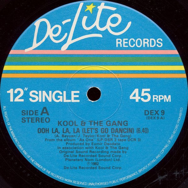 Kool & The Gang : Ooh La La La (Let's Go Dancin') (12", Single)