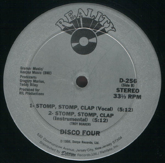 Disco Four : Get Busy / Stomp, Stomp, Clap (12")