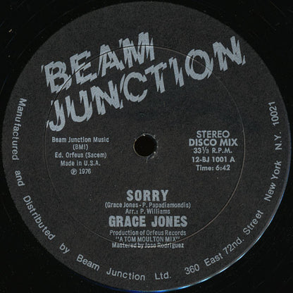 Grace Jones : Sorry / That's The Trouble (12")
