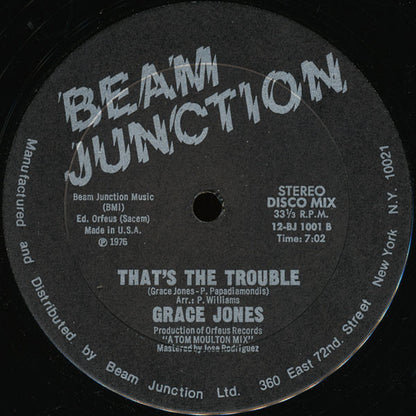 Grace Jones : Sorry / That's The Trouble (12")