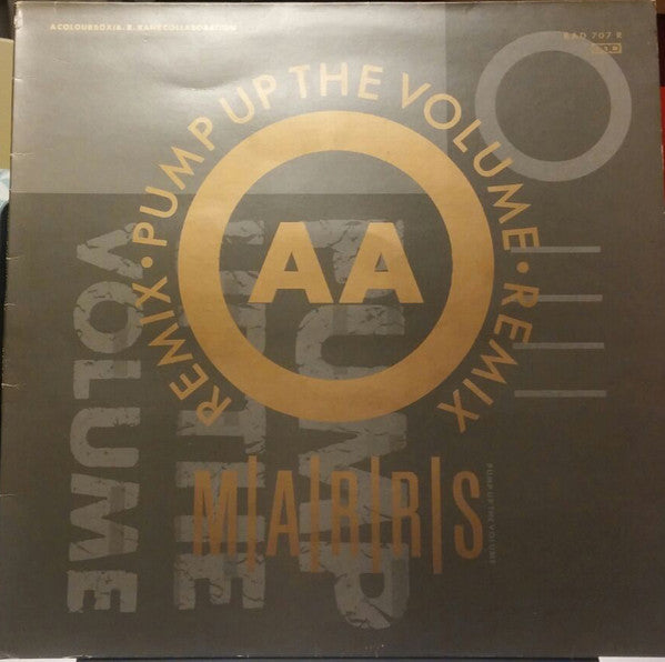 M|A|R|R|S : Pump Up The Volume (Remix) (12", Single)