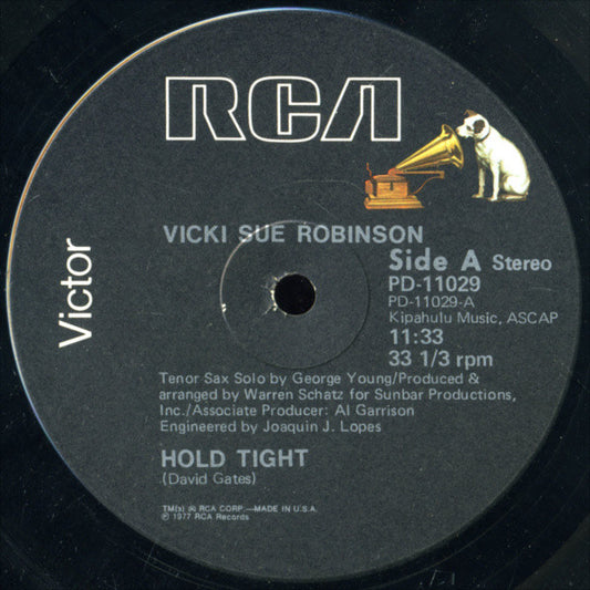 Vicki Sue Robinson : Hold Tight / Turn The Beat Around (12")
