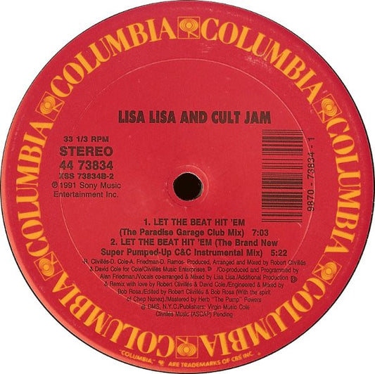 Lisa Lisa & Cult Jam : Let The Beat Hit 'Em (12")