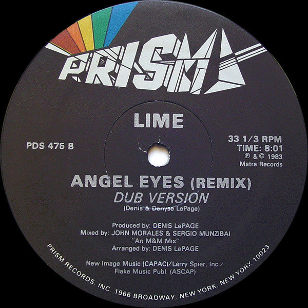 Lime (2) : Angel Eyes (Remix) (12")