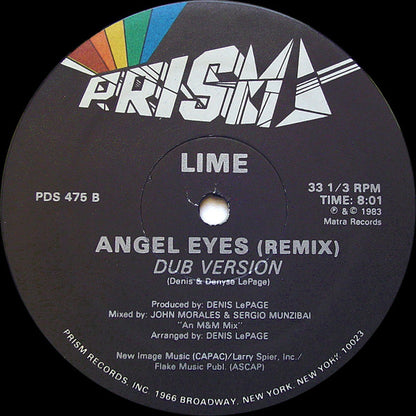 Lime (2) : Angel Eyes (Remix) (12")