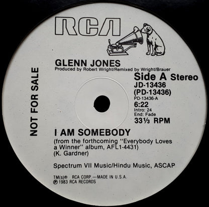 Glenn Jones : I Am Somebody (12", Promo)