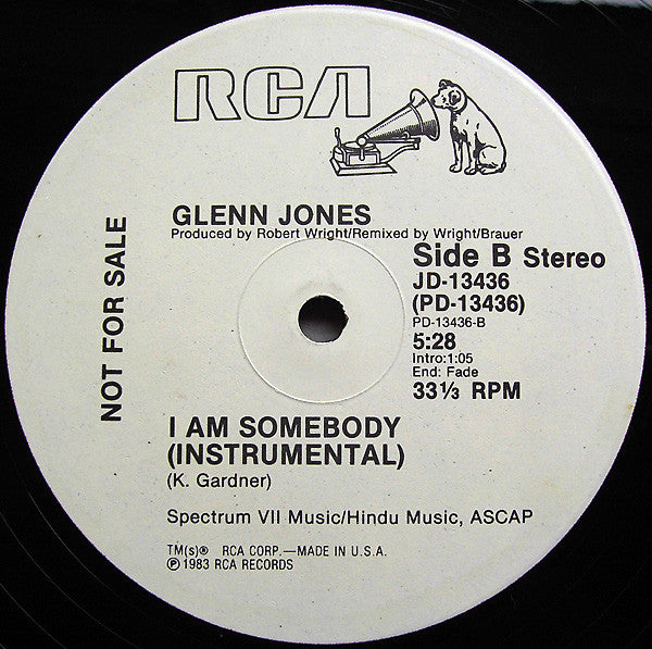 Glenn Jones : I Am Somebody (12", Promo)