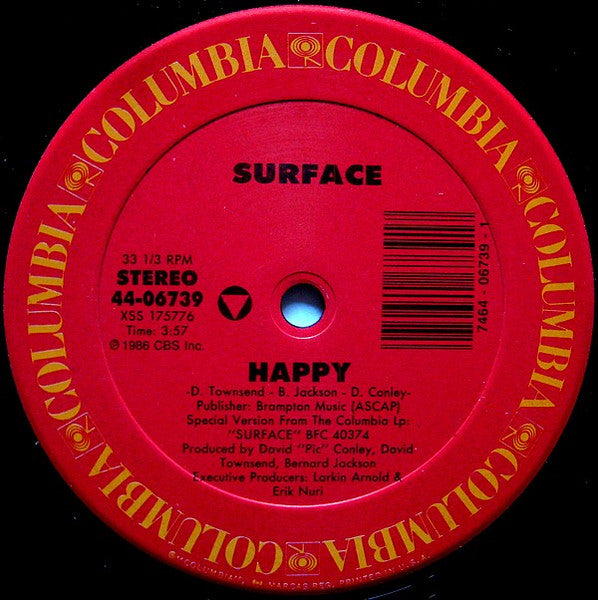 Disco de Vinil: Surface - Happy 12"  (Pré-venda)