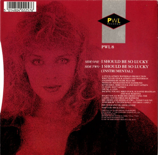 Kylie Minogue - I Should Be So Lucky  (12", Maxi) VG+