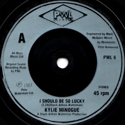 Kylie Minogue - I Should Be So Lucky  (12", Maxi) VG+