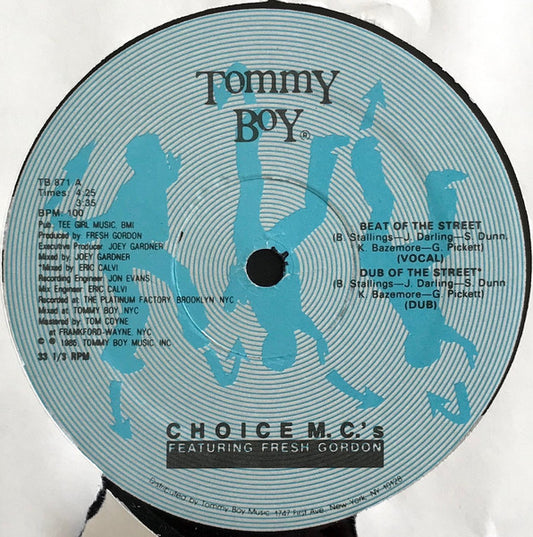 Disco de Vinil: Choice MC's Featuring Fresh Gordon - Beat Of The Street 12"