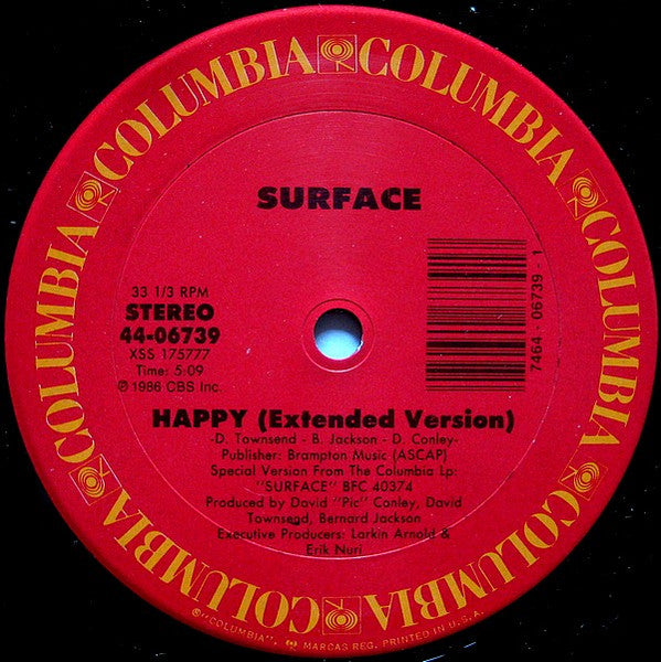 Disco de Vinil: Surface - Happy 12"  (Pré-venda)