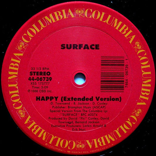 Disco de Vinil: Surface - Happy 12"  (Pré-venda)
