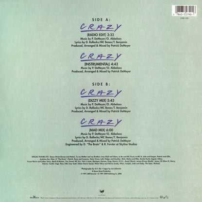 Disco de Vinil - Daisy Dee - Crazy (12", Single) VG+