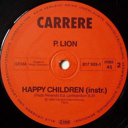 Disco de Vinil - P. Lion - Happy Children (12", Maxi) VG
