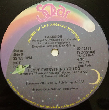 Disco de Vinil - Lakeside - Your Love Is On The One (12", Promo) VG+